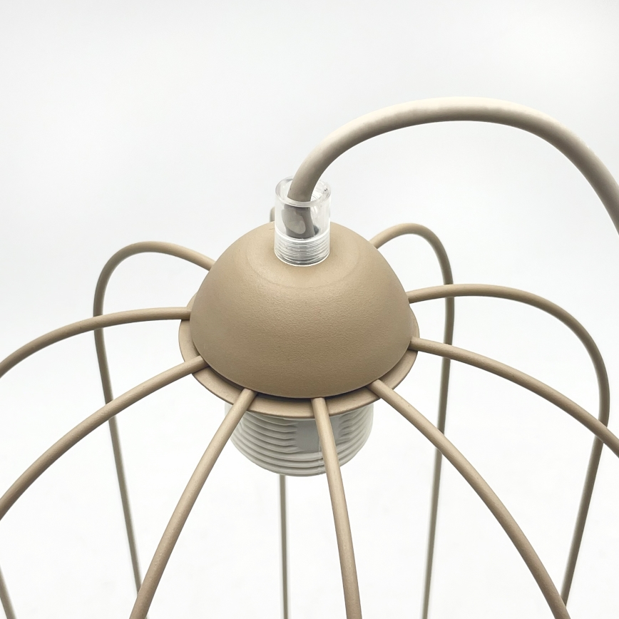 Luster na sajli DESTELLO 1xE27/15W/230V prečnik 21 cm bež
