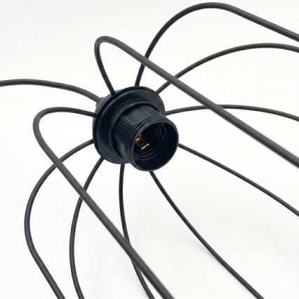 Luster na sajli DESTELLO 1xE27/15W/230V, prečnik 21 cm, crna