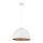 Luster na sajli DIAMENT 1xE27/60W/230V Ø 35 cm bela/bakarna