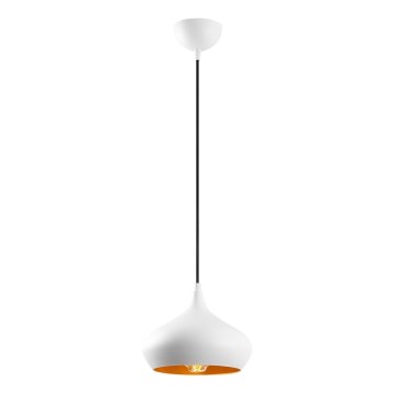 Luster na sajli DODO 1xE27/40W/230V bela