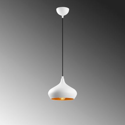 Luster na sajli DODO 1xE27/40W/230V bela