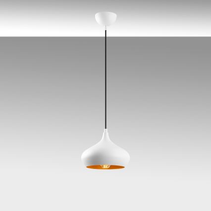 Luster na sajli DODO 1xE27/40W/230V bela
