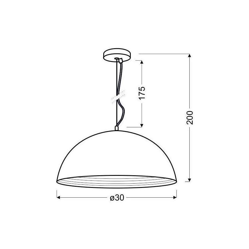 Luster na kablu DORADA 1xE27/60W/230V