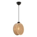 Luster na sajli DRUM 1xE27/60W/230V braon