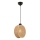 Luster na sajli DRUM 1xE27/60W/230V braon