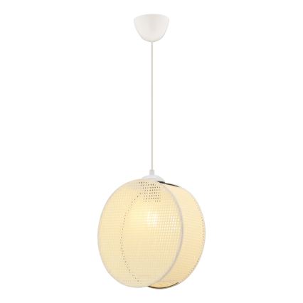 Luster na sajli DRUM 1xE27/60W/230V krem