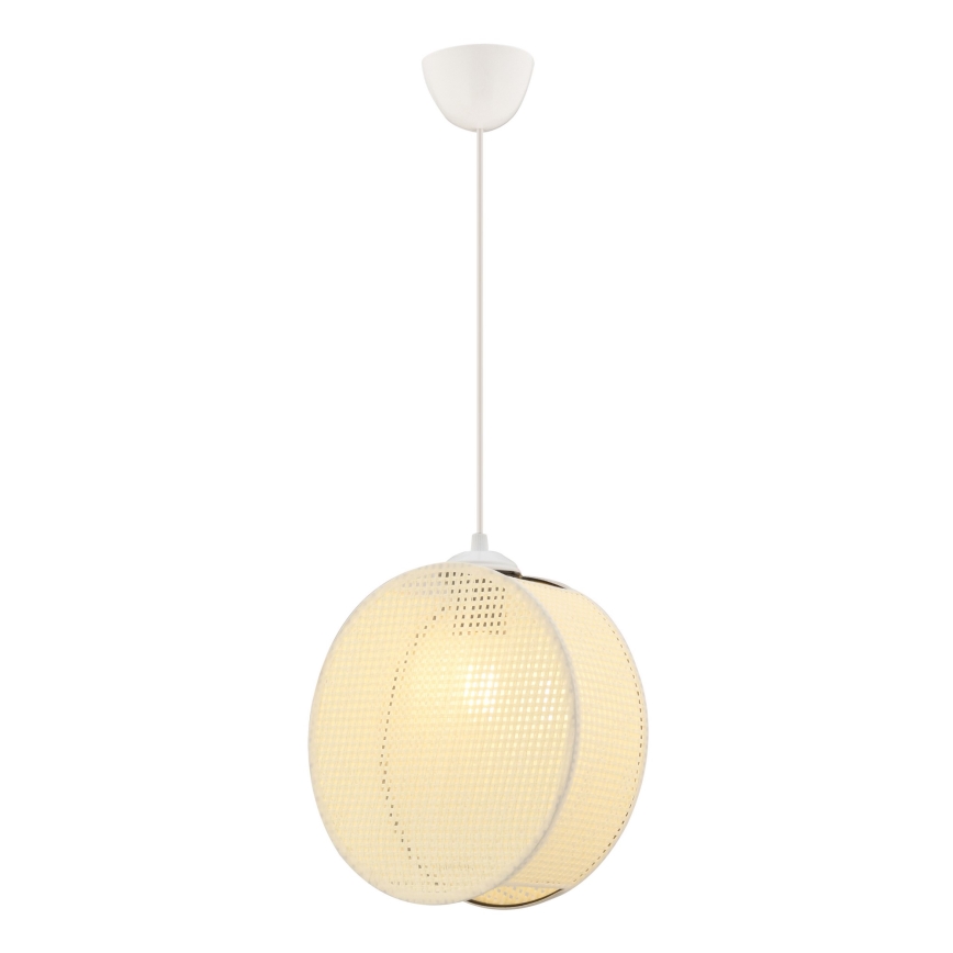 Luster na sajli DRUM 1xE27/60W/230V krem