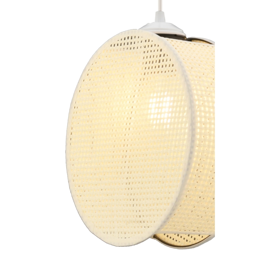 Luster na sajli DRUM 1xE27/60W/230V krem