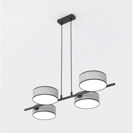 Luster na sajli DRUMZ 4xE14/10W/230V siv