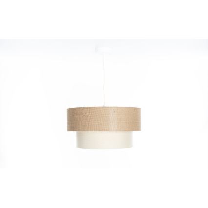 Luster na sajli DUO 1xE27/60W/230V prečnik 40 cm bež/krem