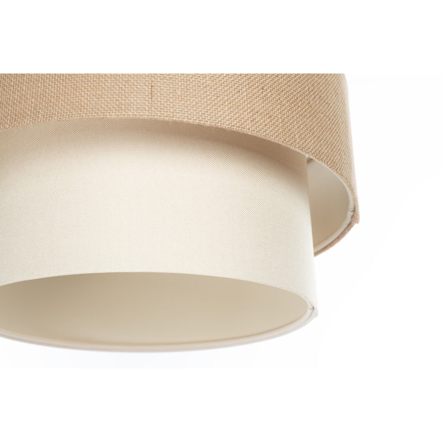 Luster na sajli DUO 1xE27/60W/230V prečnik 40 cm bež/krem