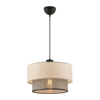 Luster na sajli ECHO 1xE27/60W/230V bež/siva