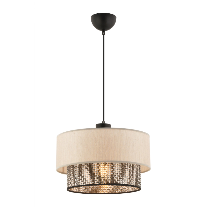 Luster na sajli ECHO 1xE27/60W/230V bež/siva