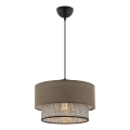 Luster na sajli ECHO 1xE27/60W/230V braon/siva
