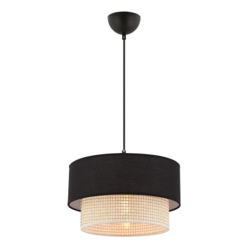 Luster na sajli ECHO 1xE27/60W/230V crna/krem
