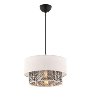 Luster na sajli ECHO 1xE27/60W/230V krem/siva