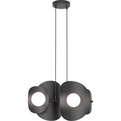 Luster na sajli ELEMENTI 4xG9/8W/230V crna