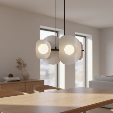 Luster na sajli ELEMENTI 4xG9/8W/230V siva