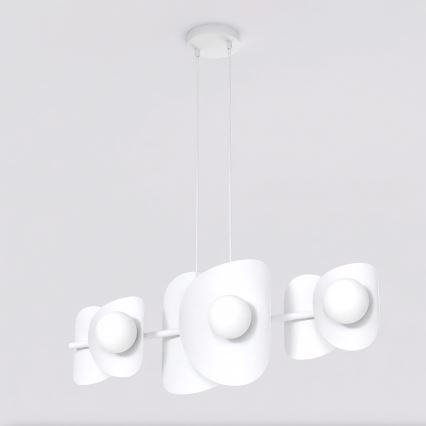 Luster na sajli ELEMENTI 6xG9/8W/230V bela