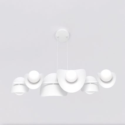 Luster na sajli ELEMENTI 6xG9/8W/230V bela