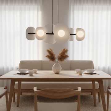 Luster na sajli ELEMENTI 6xG9/8W/230V siva