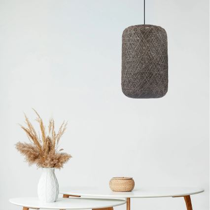 Luster na sajli ELLEN 1xE27/20W/230V, prečnik 30 cm, antracit