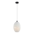 Luster na sajli ELLIPTIC 1xE27/11W/230V bela