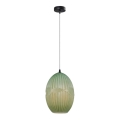 Luster na sajli ELLIPTIC 1xE27/11W/230V u zelenoj boji