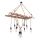 Luster na sajli EREBOS 12xE27/40W/230V braon