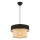 Luster na sajli ERO 1xE27/60W/230V crna/bež