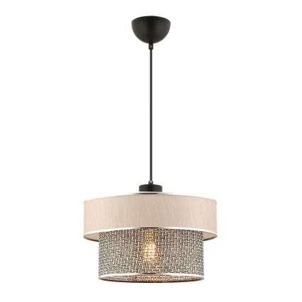 Luster na sajli ERO 1xE27/60W/230V krem/siva