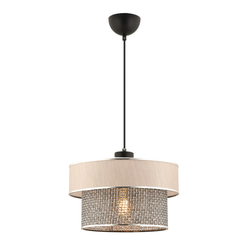 Luster na sajli ERO 1xE27/60W/230V krem/siva