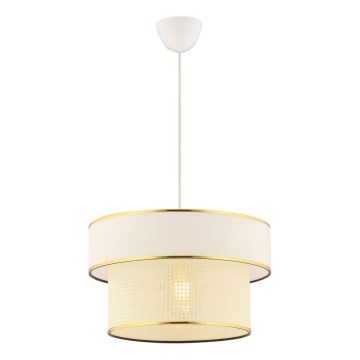 Luster na sajli ERO 1xE27/60W/230V krem/zlatna