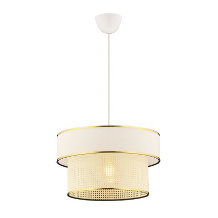 Luster na sajli ERO 1xE27/60W/230V krem/zlatna