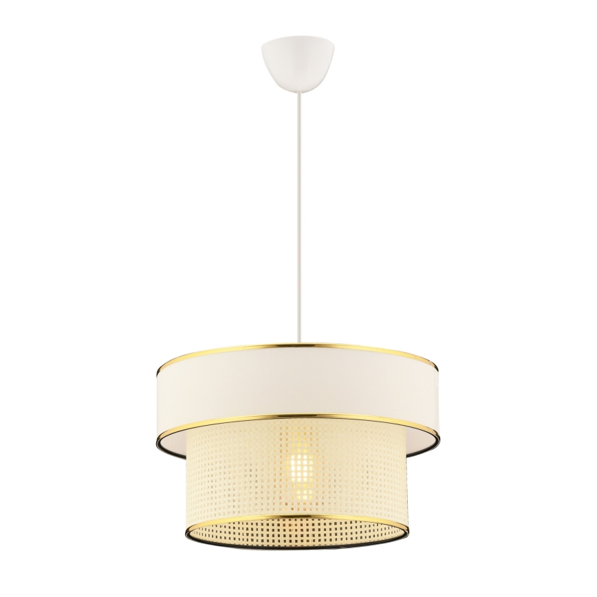 Luster na sajli ERO 1xE27/60W/230V krem/zlatna