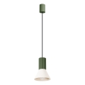 Luster na sajli ESTRIA 1xE14/10W/230V, prečnik 14 cm, zelena