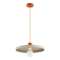 Luster na sajli ETERI 1xE27/15W/230V bež/bakrena