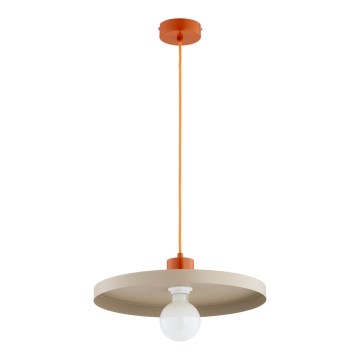 Luster na sajli ETERI 1xE27/15W/230V bež/bakrena