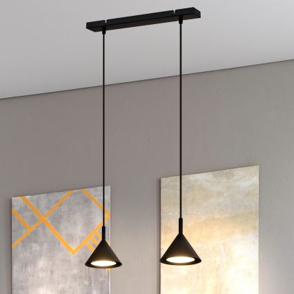 Luster na sajli ETNA 2xGX53/15W/230V crne boje