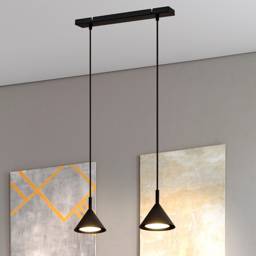 Luster na sajli ETNA 2xGX53/15W/230V crne boje
