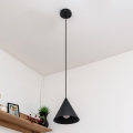 Luster na sajli ETNA II 1xE27/15W/230V prečnik 18,5 cm crn