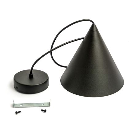 Luster na sajli ETNA II 1xE27/15W/230V prečnik 18,5 cm crn