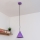 Luster na sajli ETNA II 1xE27/15W/230V prečnik 18,5 cm ljubičasta