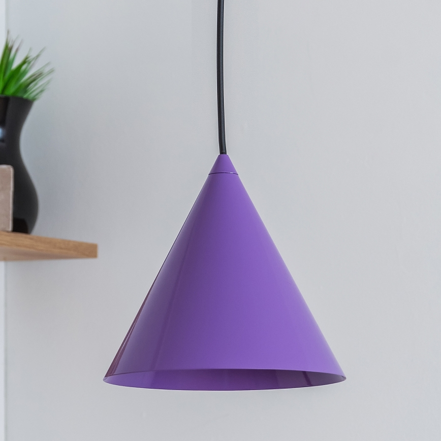 Luster na sajli ETNA II 1xE27/15W/230V prečnik 18,5 cm ljubičasta