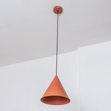 Luster na sajli ETNA II 1xE27/15W/230V prečnik 18,5 cm narandžasta