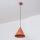 Luster na sajli ETNA II 1xE27/15W/230V prečnik 18,5 cm narandžasta