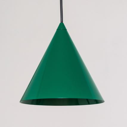 Luster na sajli ETNA II 1xE27/15W/230V, prečnik 18,5 cm, zelene boje