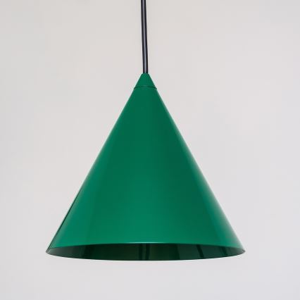 Luster na sajli ETNA II 1xE27/15W/230V, prečnik 18,5 cm, zelene boje