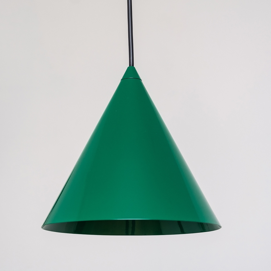 Luster na sajli ETNA II 1xE27/15W/230V, prečnik 18,5 cm, zelene boje