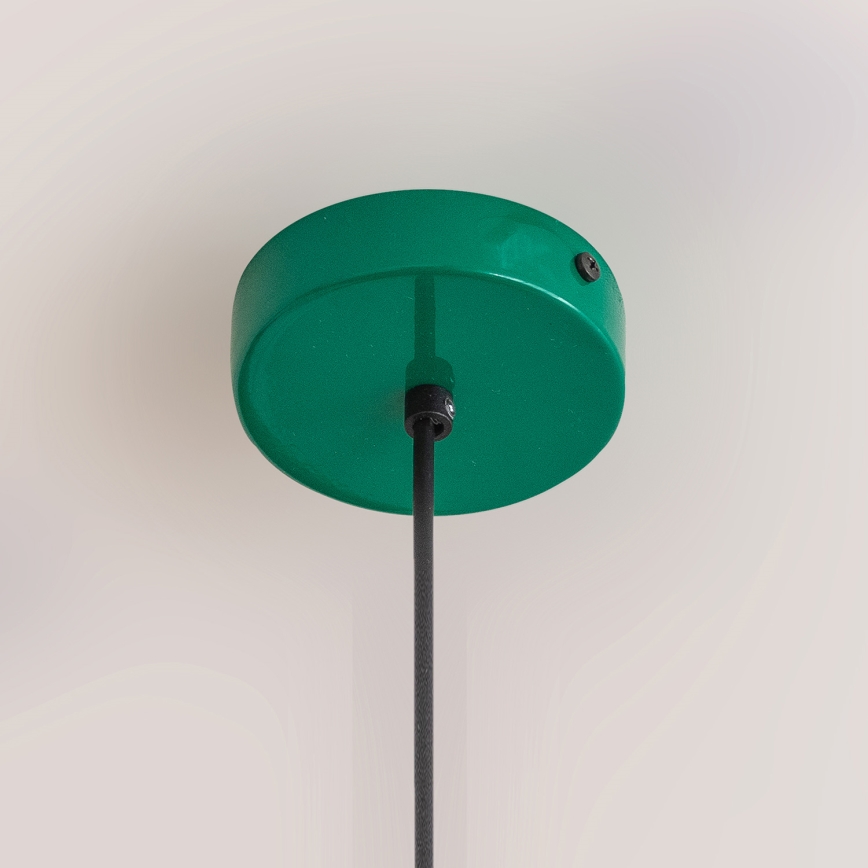 Luster na sajli ETNA II 1xE27/15W/230V, prečnik 18,5 cm, zelene boje